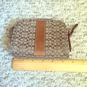 Authentic Coach cosmetic bag